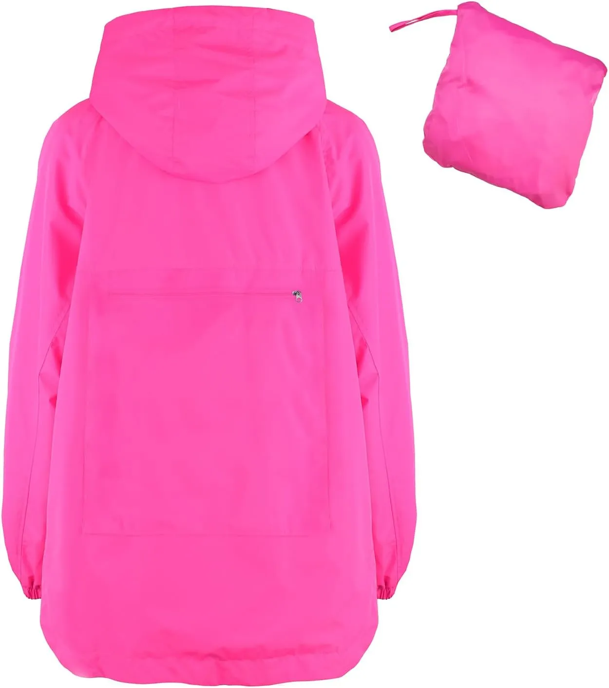 MAKARTHY Rain Jacket Women Waterproof Lightweight Jacket With Hood Packable Raincoat with Pockets S-XXXL
