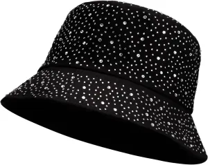 Manfnee Jean Bucket Hat for Women Men Wide Brim Cotton Sun Hat Beach Vacation Travel Accessories