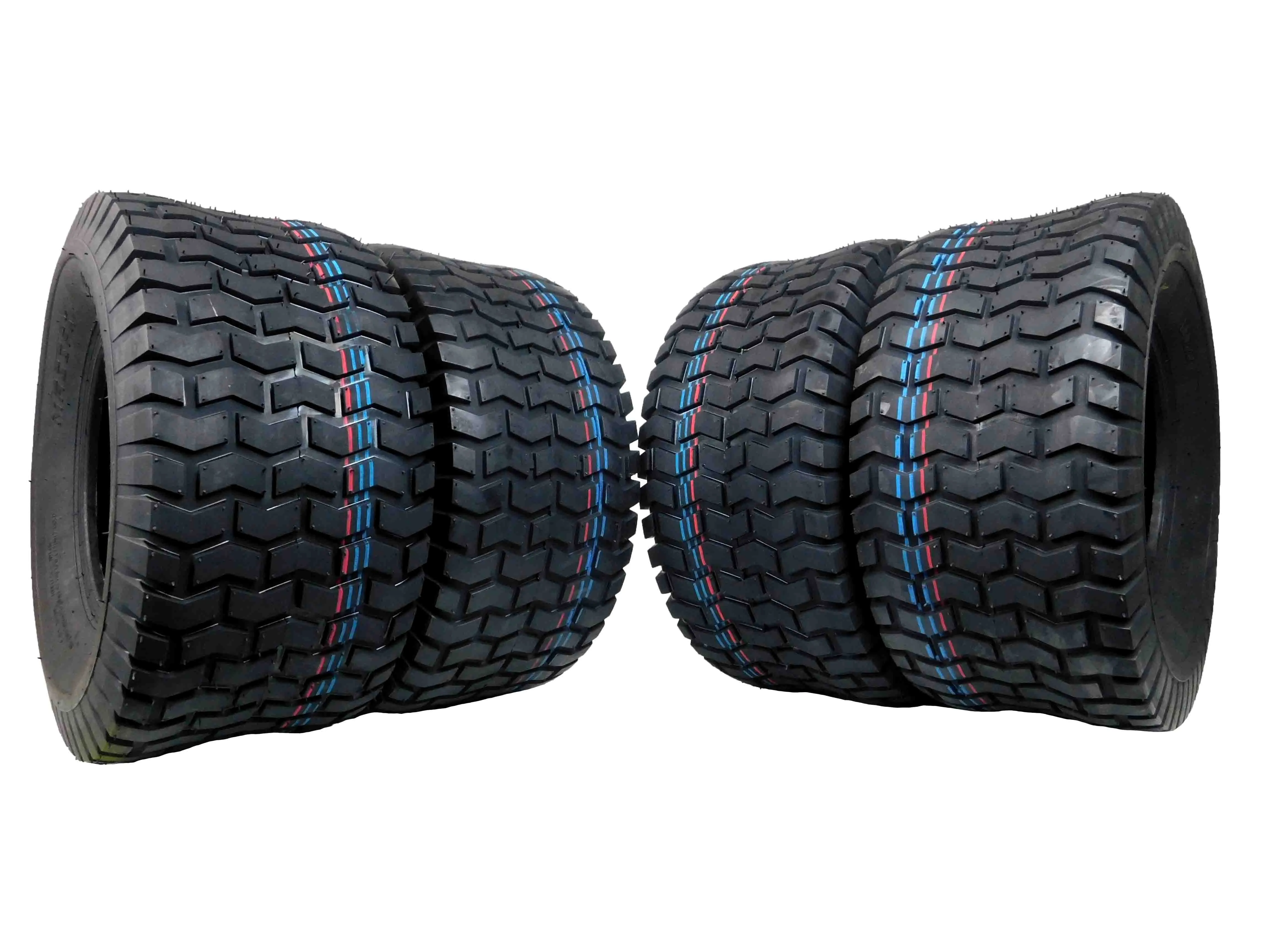 MASSFX 18x8.5-8 Lawn & Garden, Golf Cart, Turf Tires 4 Ply with 5mm Tread Depth 18x8.5x8 (4 Pack)
