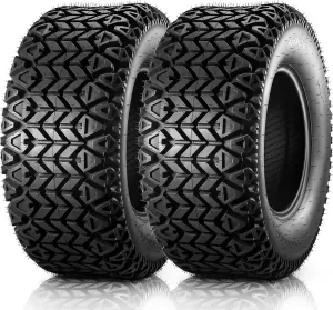 MaxAuto 25x10-12 Atv Tires, 25x10x12 All Terrain UTV ATV Tires for All Trail Tire, 25 10 12 Sand Off-Road Tire, 6PR Tubeless, 2 Pack