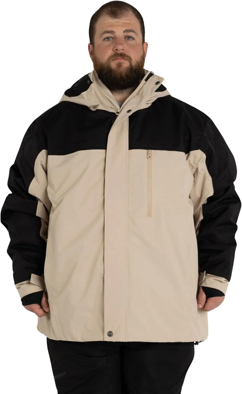 Mens Big 2XL-7XL Insulated Peak Ski Jacket Snow Coat