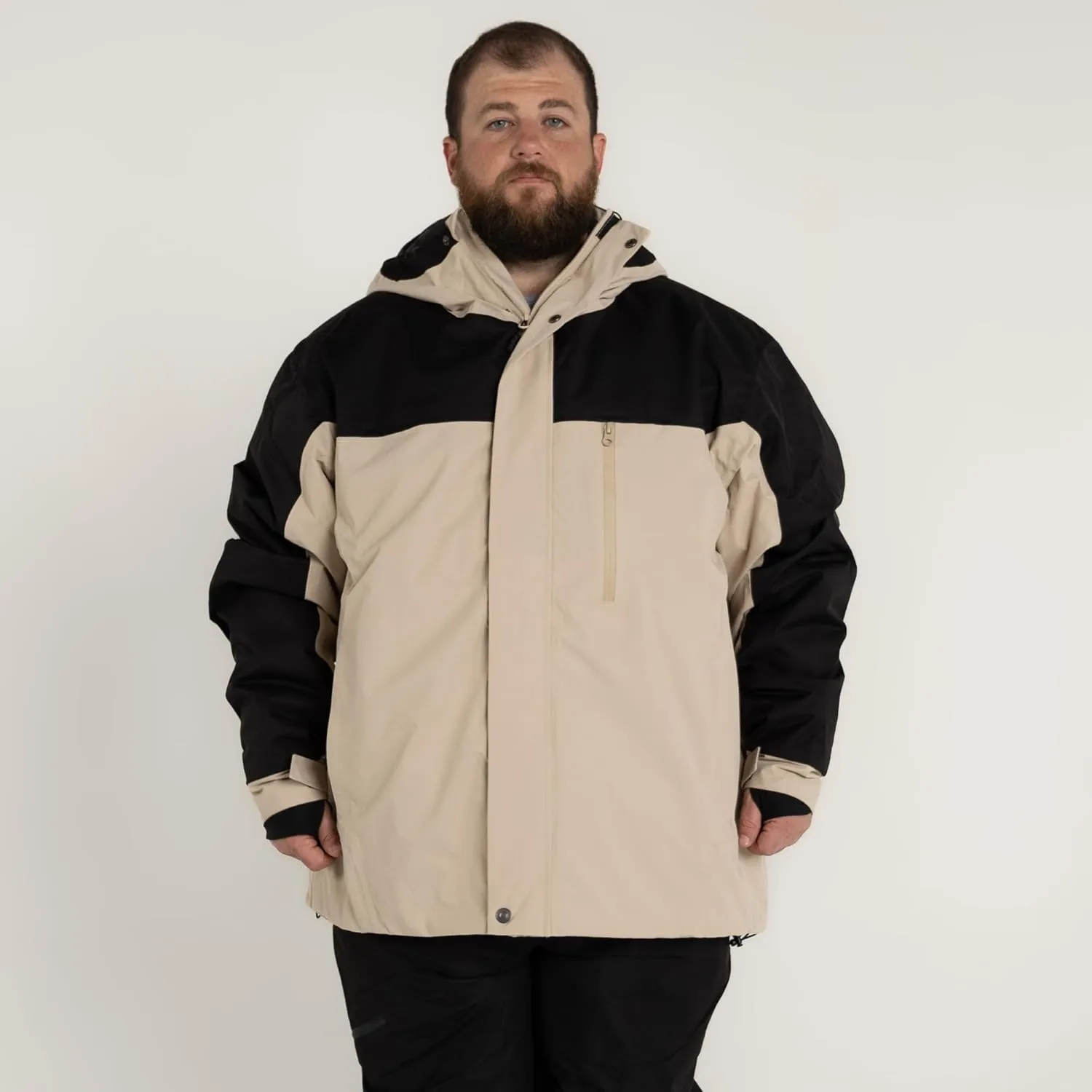 Mens Big 2XL-7XL Insulated Peak Ski Jacket Snow Coat