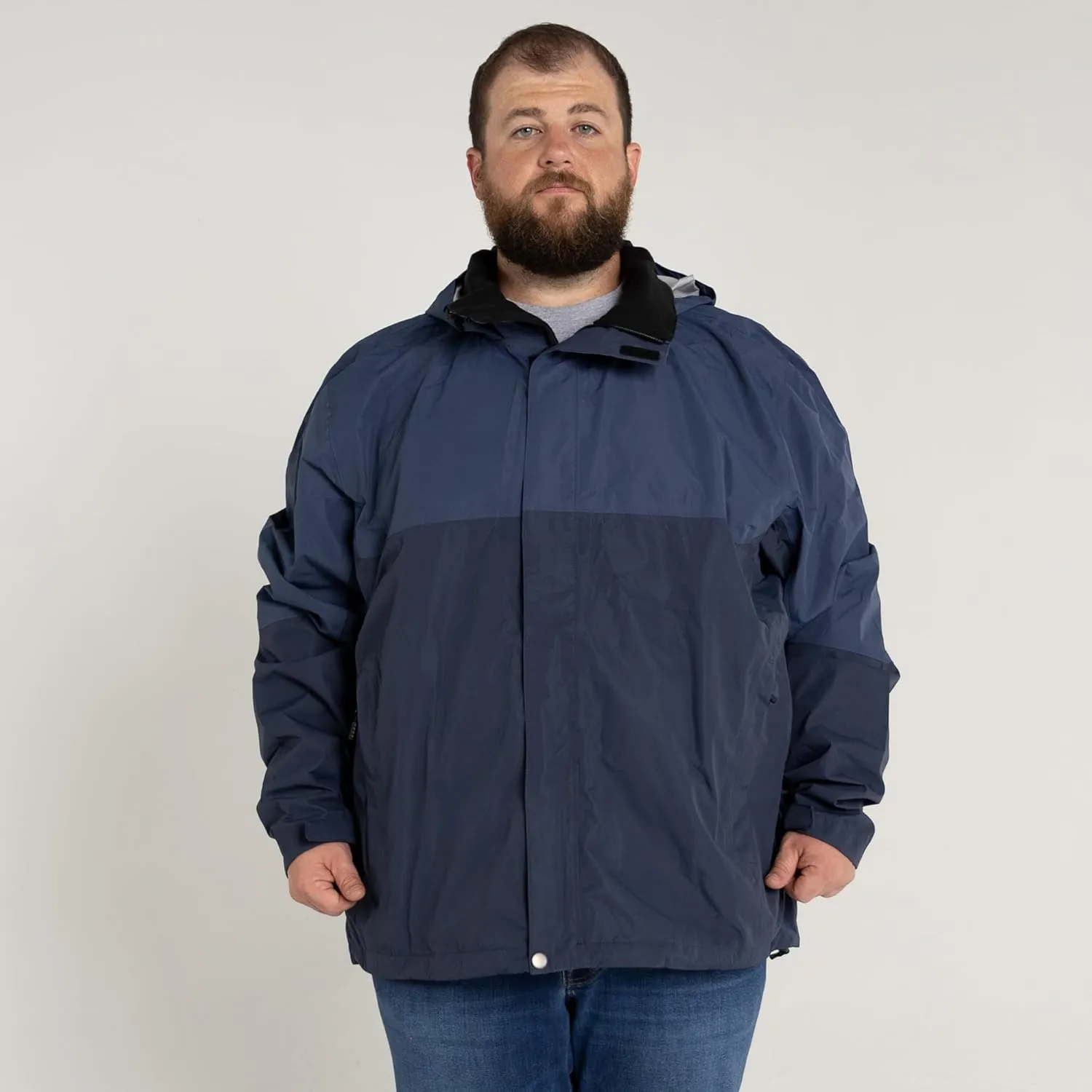 Men’s Big 3XL-7XL Cloudburst Rain Windbreaker Jacket