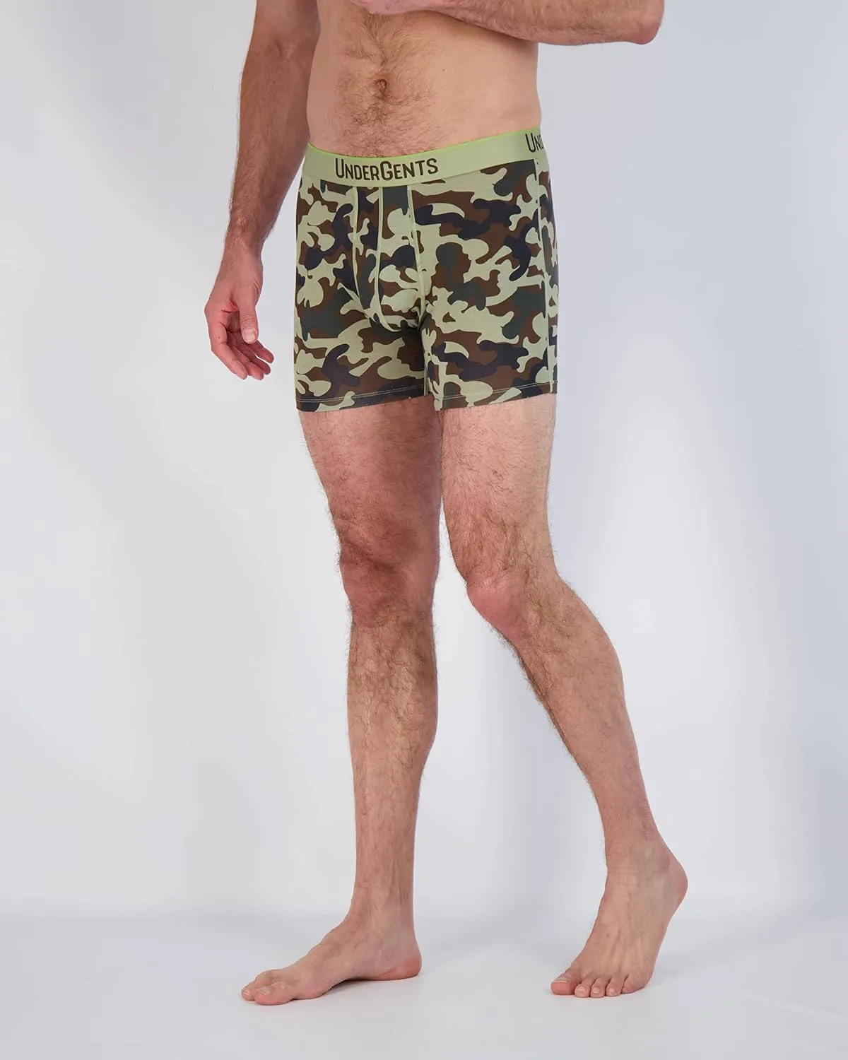 Men's Boxer Brief Underwear. 4.5" Leg & Flyless Pouch for CloudSoft Cooling Comfort Not Compression