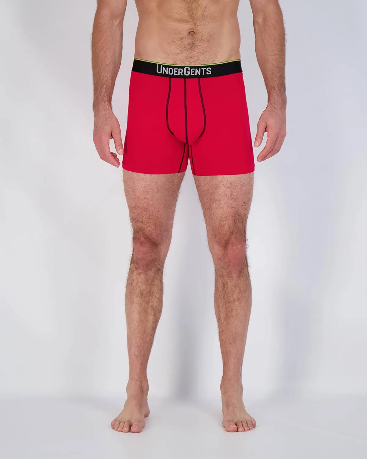 Men's Boxer Brief Underwear. 4.5" Leg & Flyless Pouch for CloudSoft Cooling Comfort Not Compression