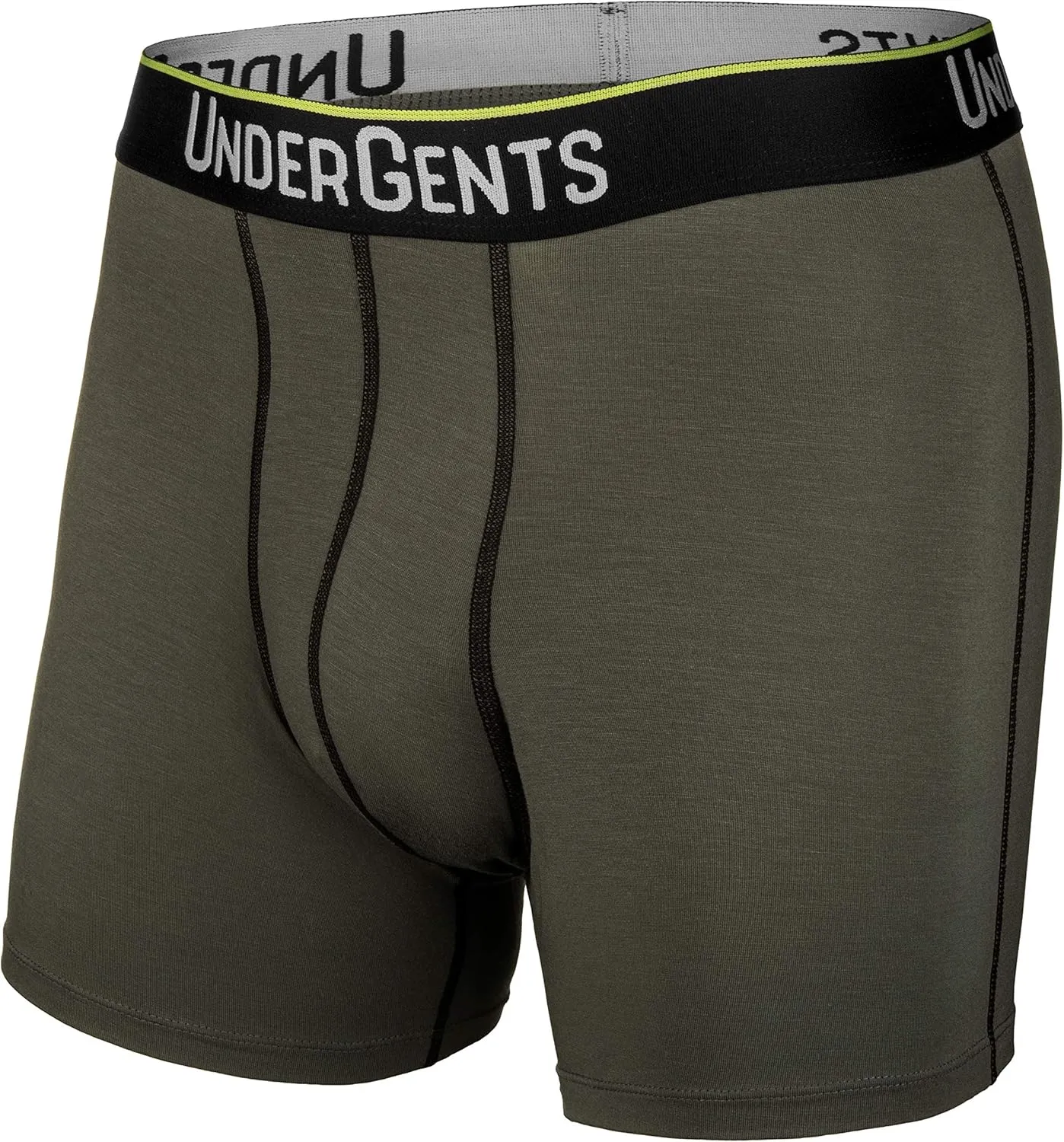 Men's Boxer Brief Underwear. 4.5" Leg & Flyless Pouch for CloudSoft Cooling Comfort Not Compression