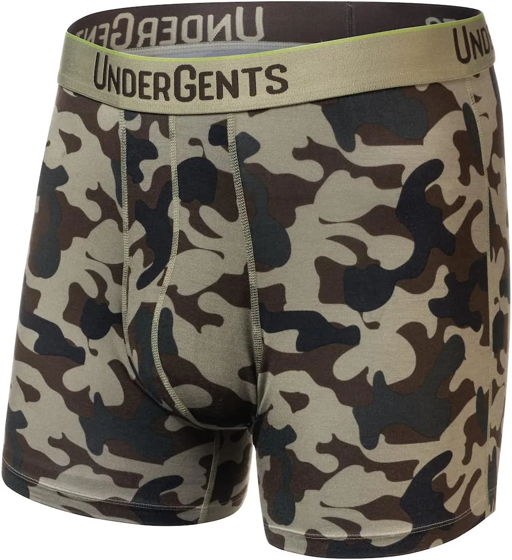 Men's Boxer Brief Underwear. 4.5" Leg & Flyless Pouch for CloudSoft Cooling Comfort Not Compression