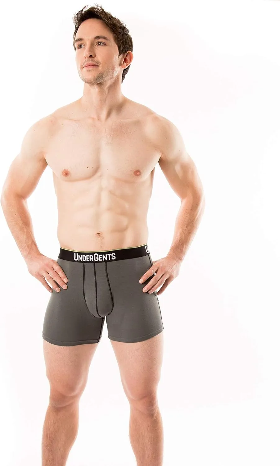 Men's Boxer Brief Underwear. 4.5" Leg & Flyless Pouch for CloudSoft Cooling Comfort Not Compression