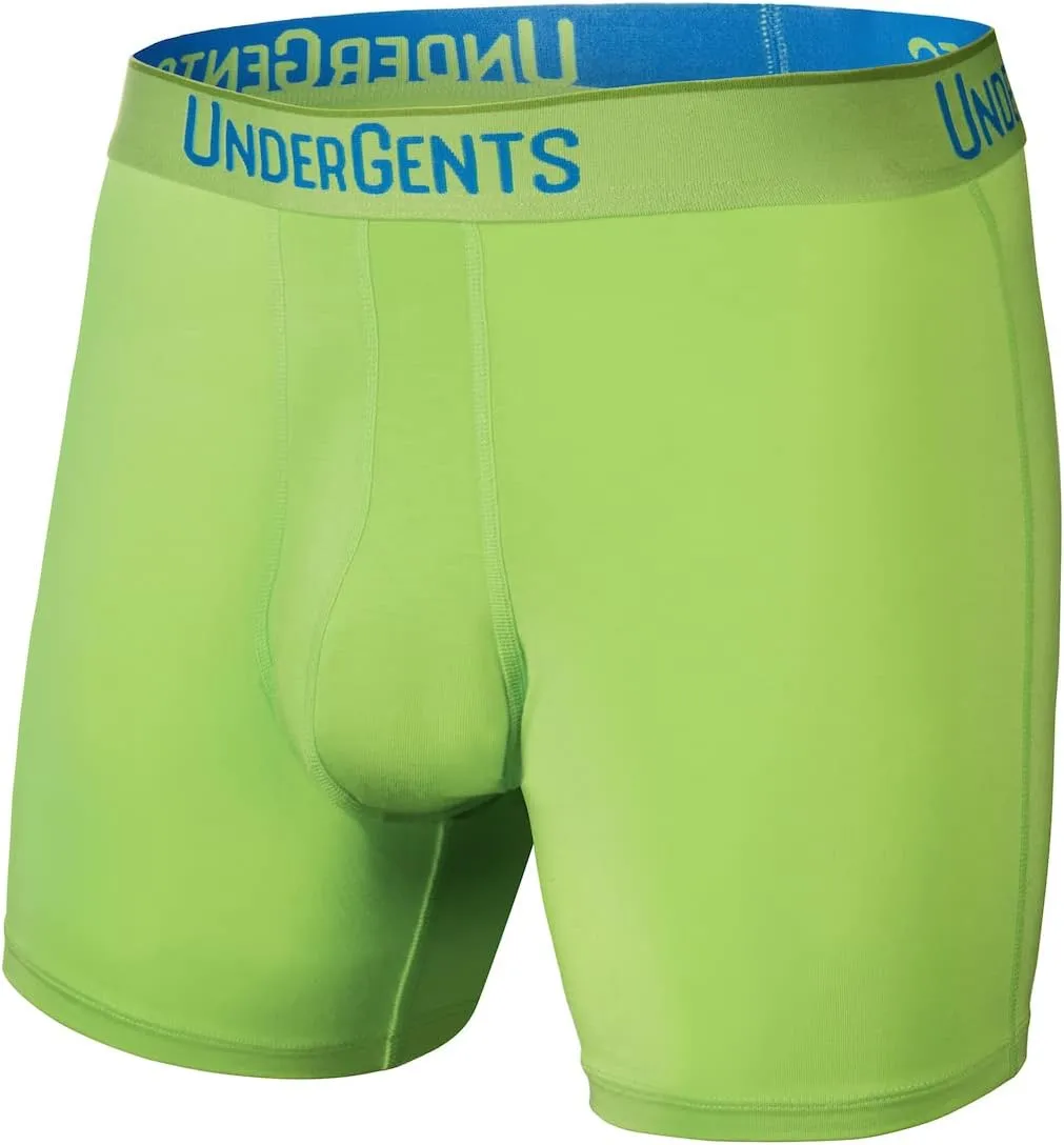 Men's Boxer Brief Underwear. 4.5" Leg & Flyless Pouch for CloudSoft Cooling Comfort Not Compression