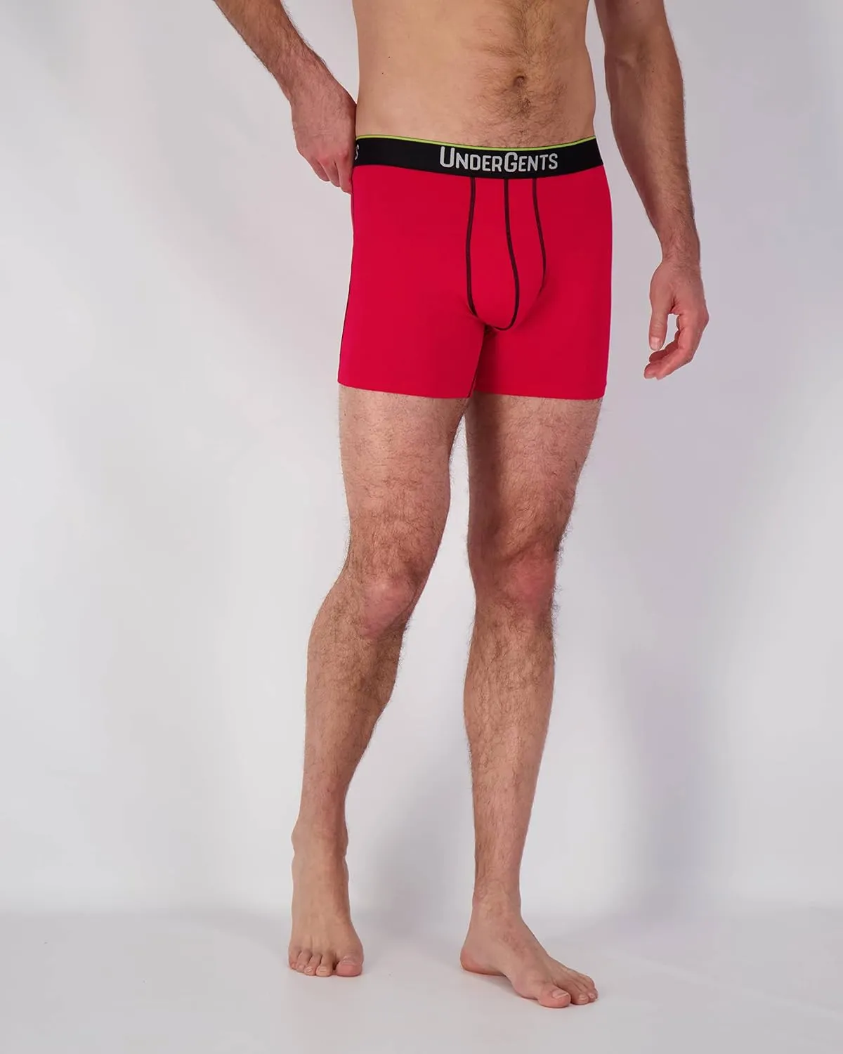 Men's Boxer Brief Underwear. 4.5" Leg & Flyless Pouch for CloudSoft Cooling Comfort Not Compression