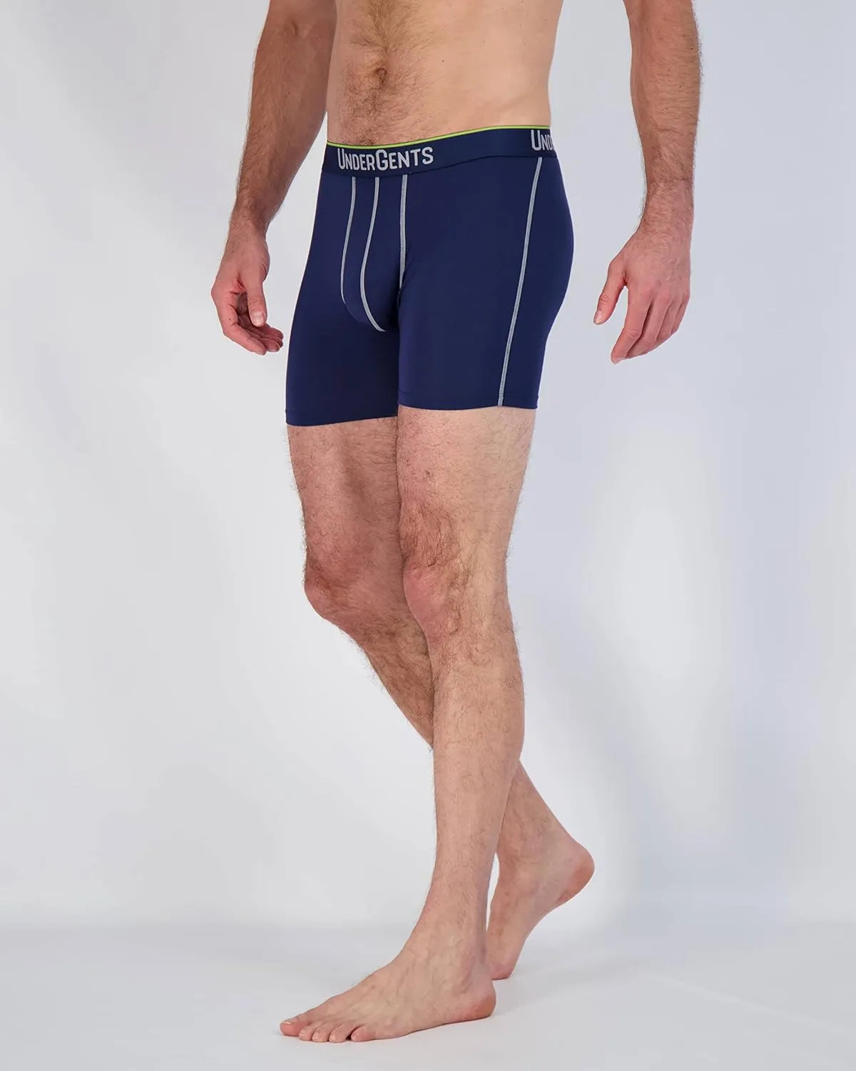 Men's Boxer Brief Underwear. 4.5" Leg & Flyless Pouch for CloudSoft Cooling Comfort Not Compression