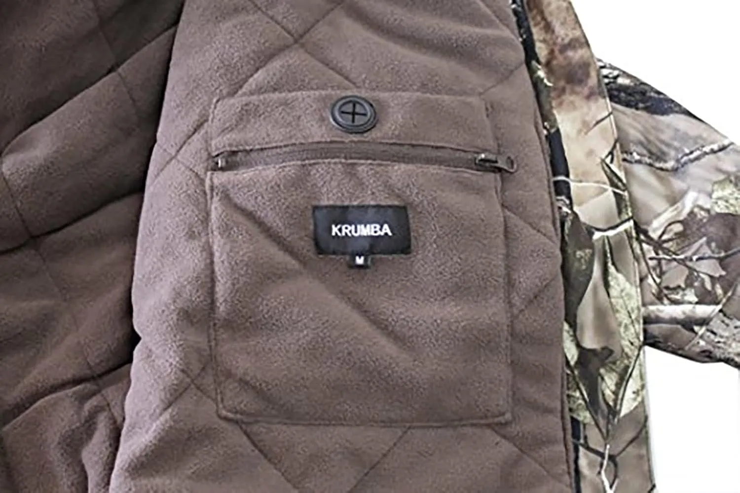 Mens Camo Hunting Jacket: Winter Insulated Warmer Waterproof Outdoor Coat