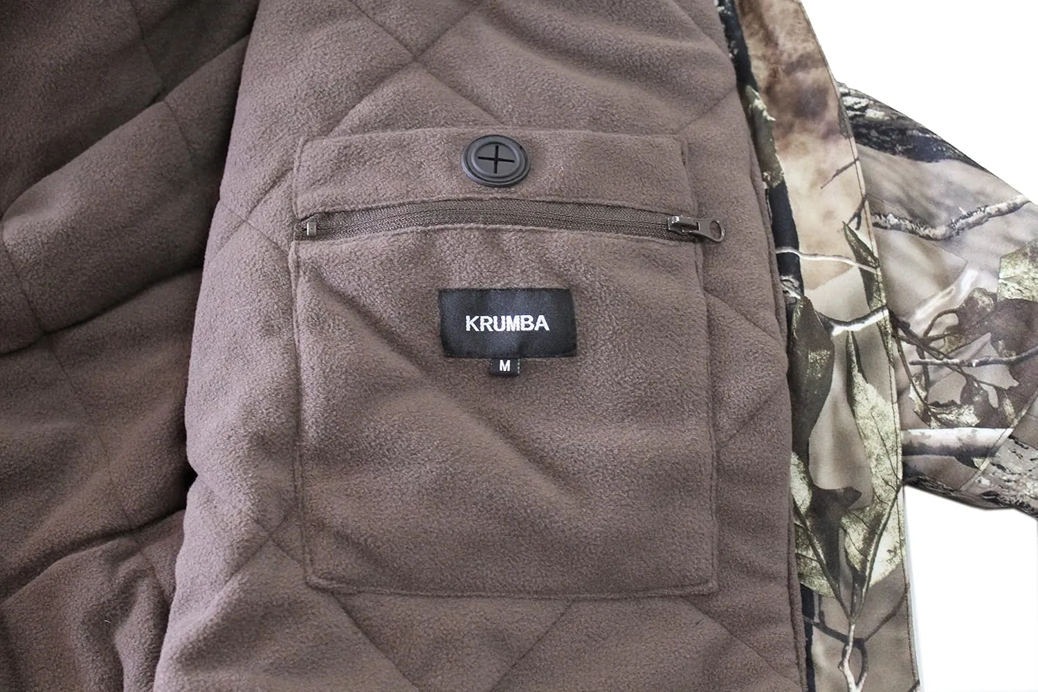Mens Camo Hunting Jacket: Winter Insulated Warmer Waterproof Outdoor Coat