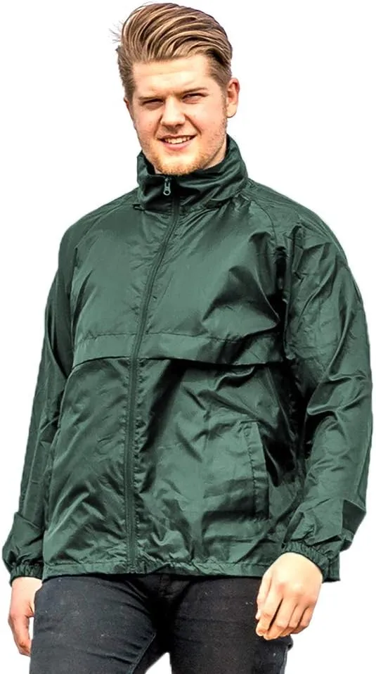 Mens Core Adult Windcheater Water Windproof Jacket