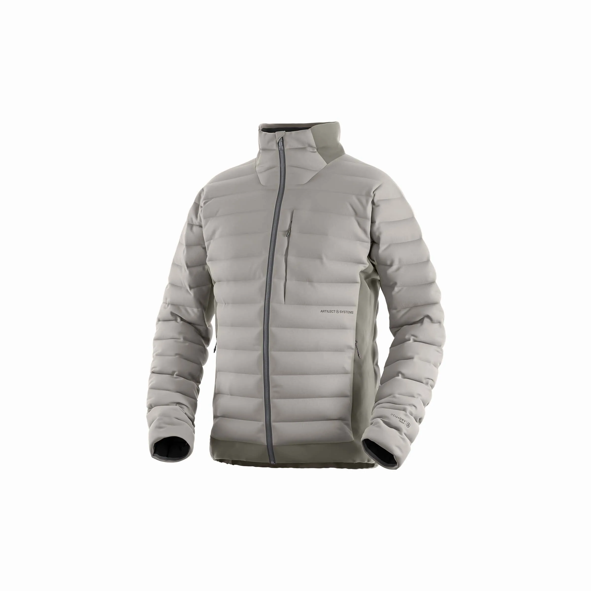 Mens Divide Fusion Stretch Jacket - Dove Grey/Clay