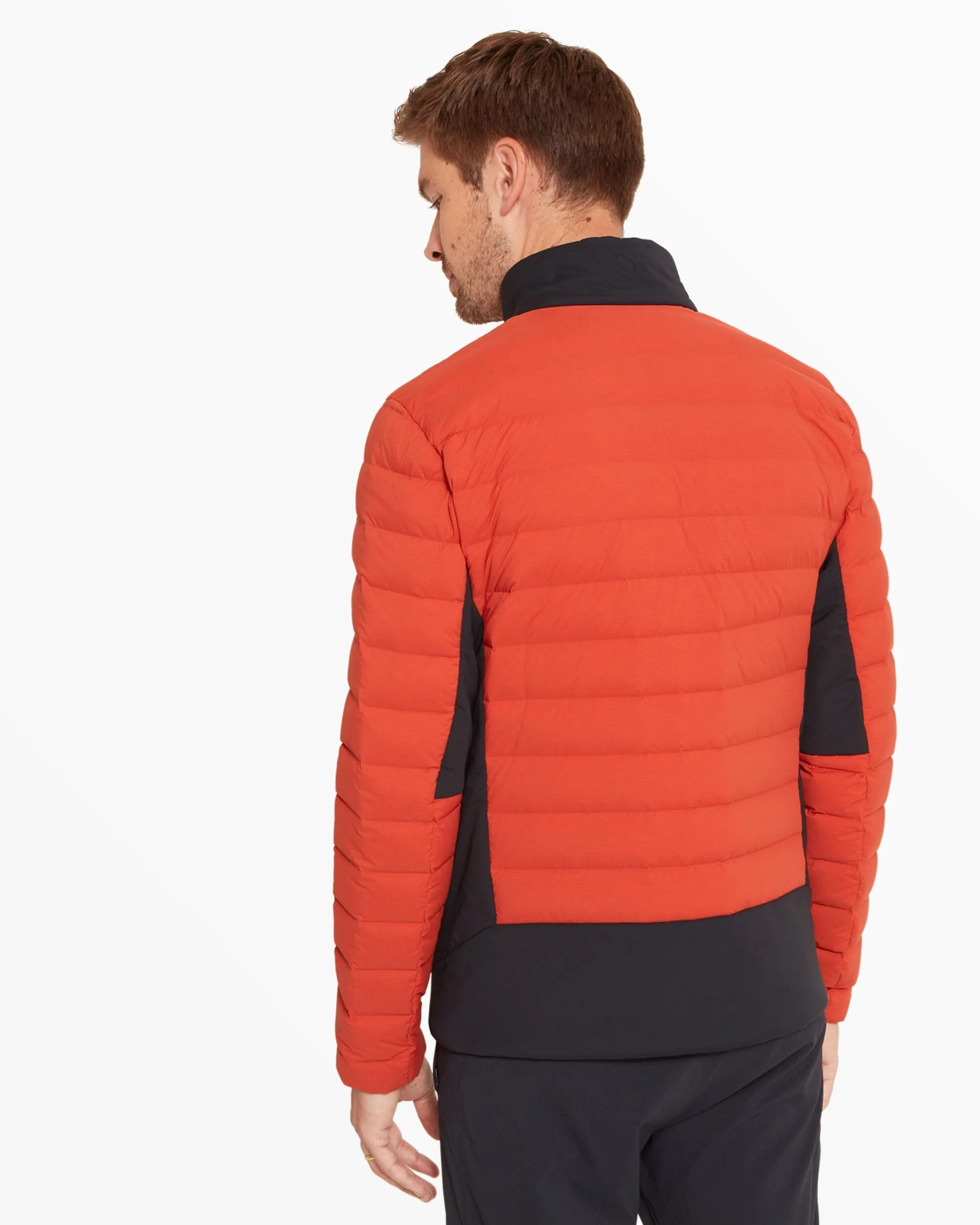 Mens Divide Fusion Stretch Jacket - Ember/Black