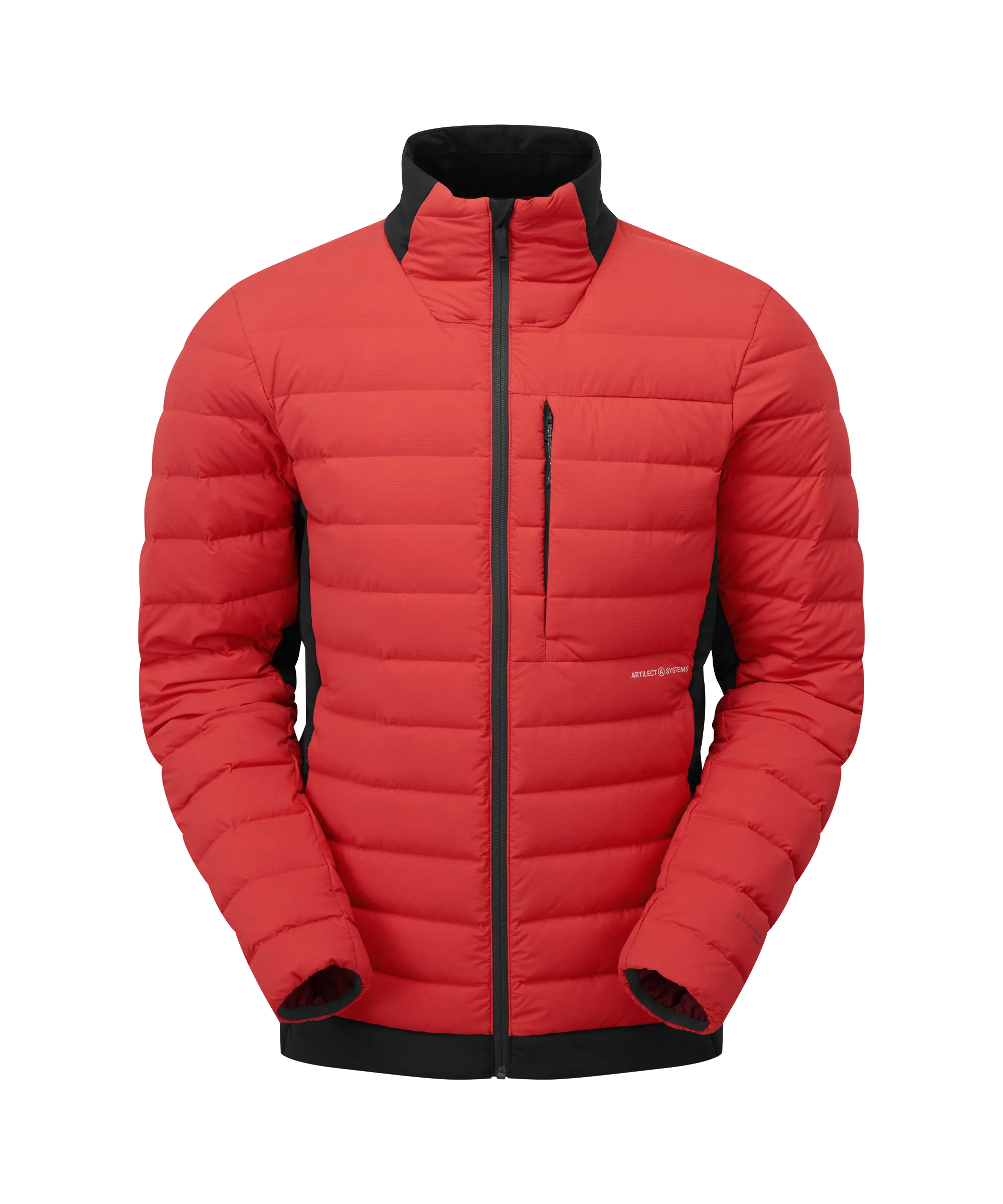 Mens Divide Fusion Stretch Jacket - Ember/Black