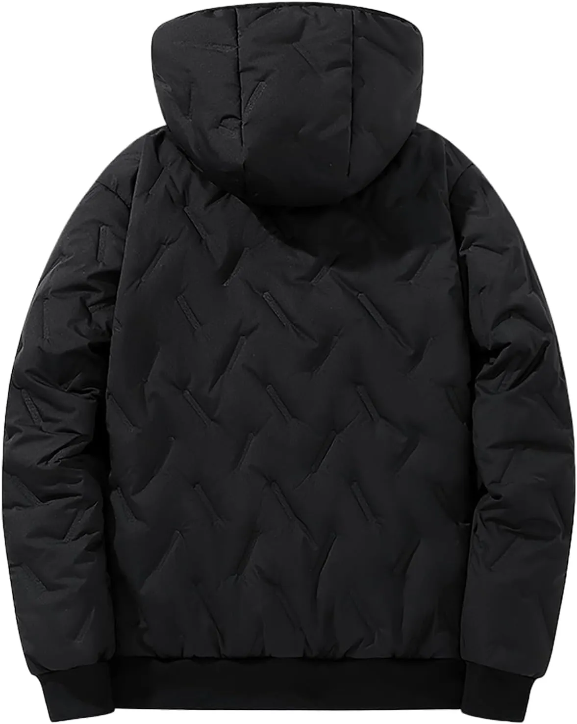 Men's Hoodie Fleece Jacket Zip Up Water Repellent Windproof Warm Winter Coat Outdoor Snowboard Jackets