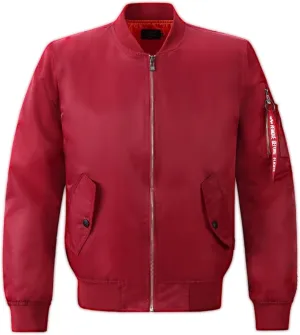 Men's Lightweight Bomber Jacket Casual Windproof Baseball Jacket Windbreaker
