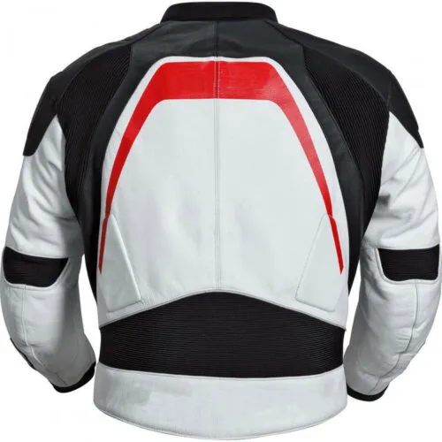 Men's Two Tone Biker Leather Jacket for Motorcycle Enthusiasts