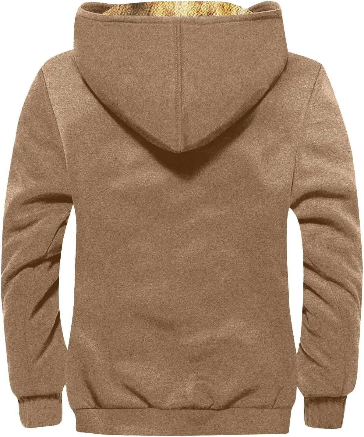 Mens Vintage Fleece Jacket Sherpa Lined Winter Coats Winter Warm Tactical Jackets Windproof Varsity Coat Plus Size