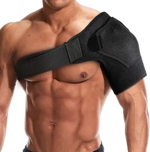 META NUTRITION Shoulder Brace,shoulder sling,shoulder pain relief rotator cuff,support brace For injuries and tears,AC joint pain relief,Includes fixed ice pack,bag heating pack,For men or women.
