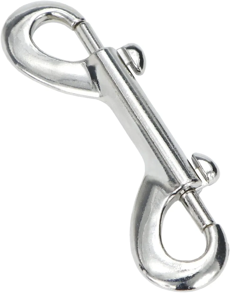 Metal Double Ended Bolt Snap Trigger Chain Diving Clips for Water Bucket Pet Feed Bucket Agricultural Equine Home Dog Leash Garage Use (4" (10cm), 20 Pack)
