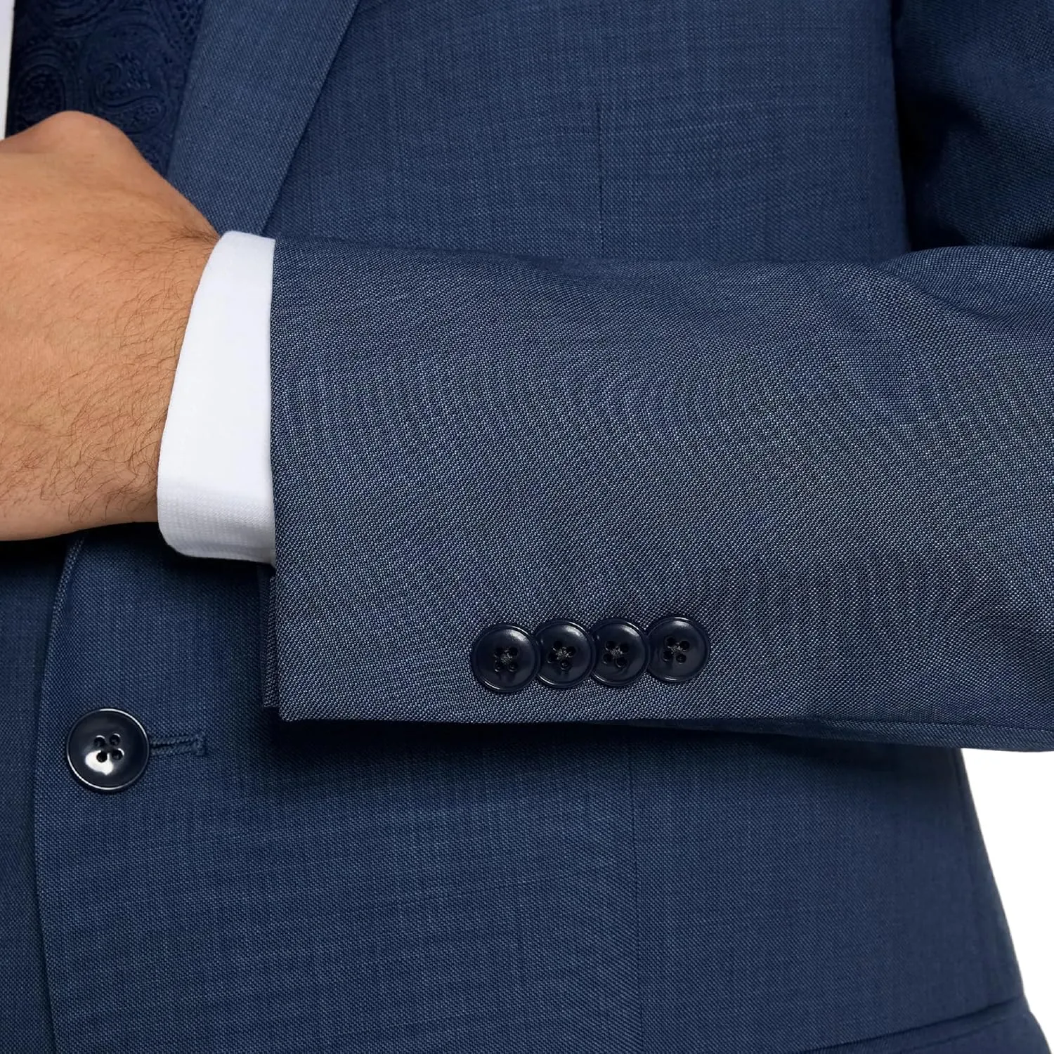 Michael Kors Men’s 3-Piece Classic Fit Suit Separates | Blazer, Vest & Pants, Perfect for Weddings, Proms & Formal Events