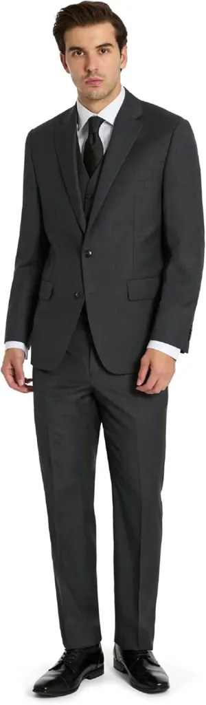 Michael Kors Men’s 3-Piece Classic Fit Suit Separates | Blazer, Vest & Pants, Perfect for Weddings, Proms & Formal Events