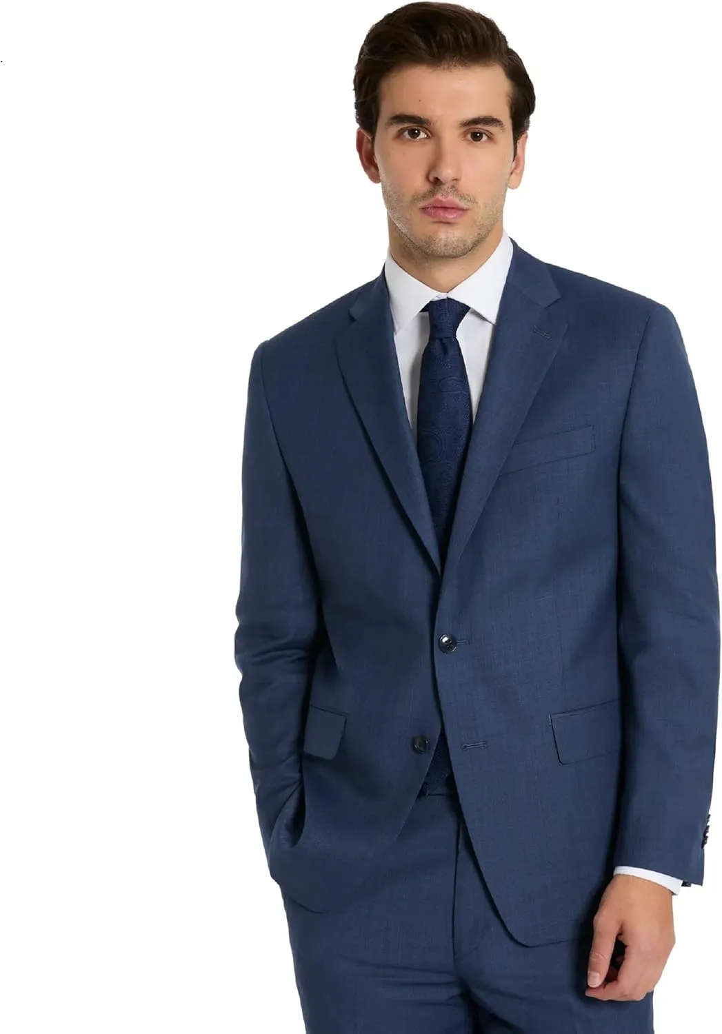 Michael Kors Men’s 3-Piece Classic Fit Suit Separates | Blazer, Vest & Pants, Perfect for Weddings, Proms & Formal Events