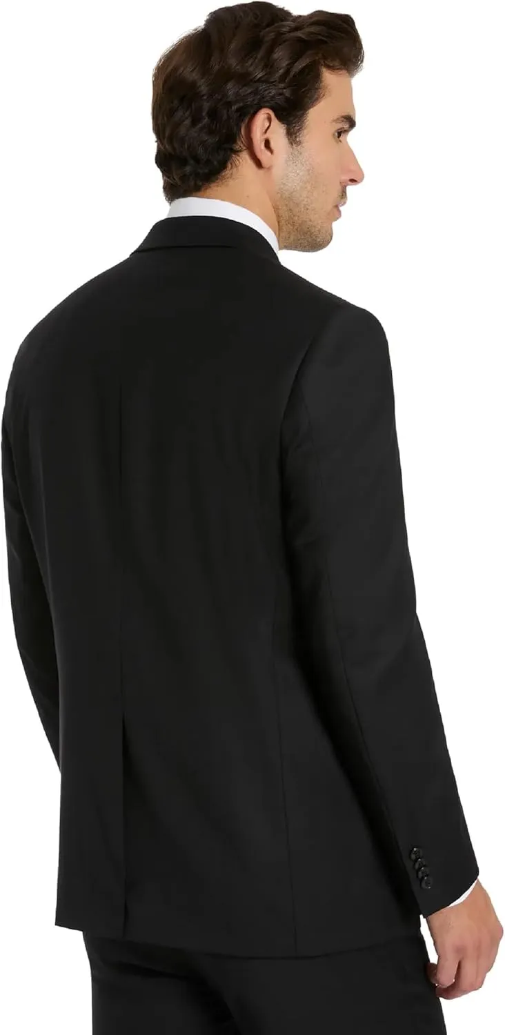 Michael Kors Men’s 3-Piece Classic Fit Suit Separates | Blazer, Vest & Pants, Perfect for Weddings, Proms & Formal Events