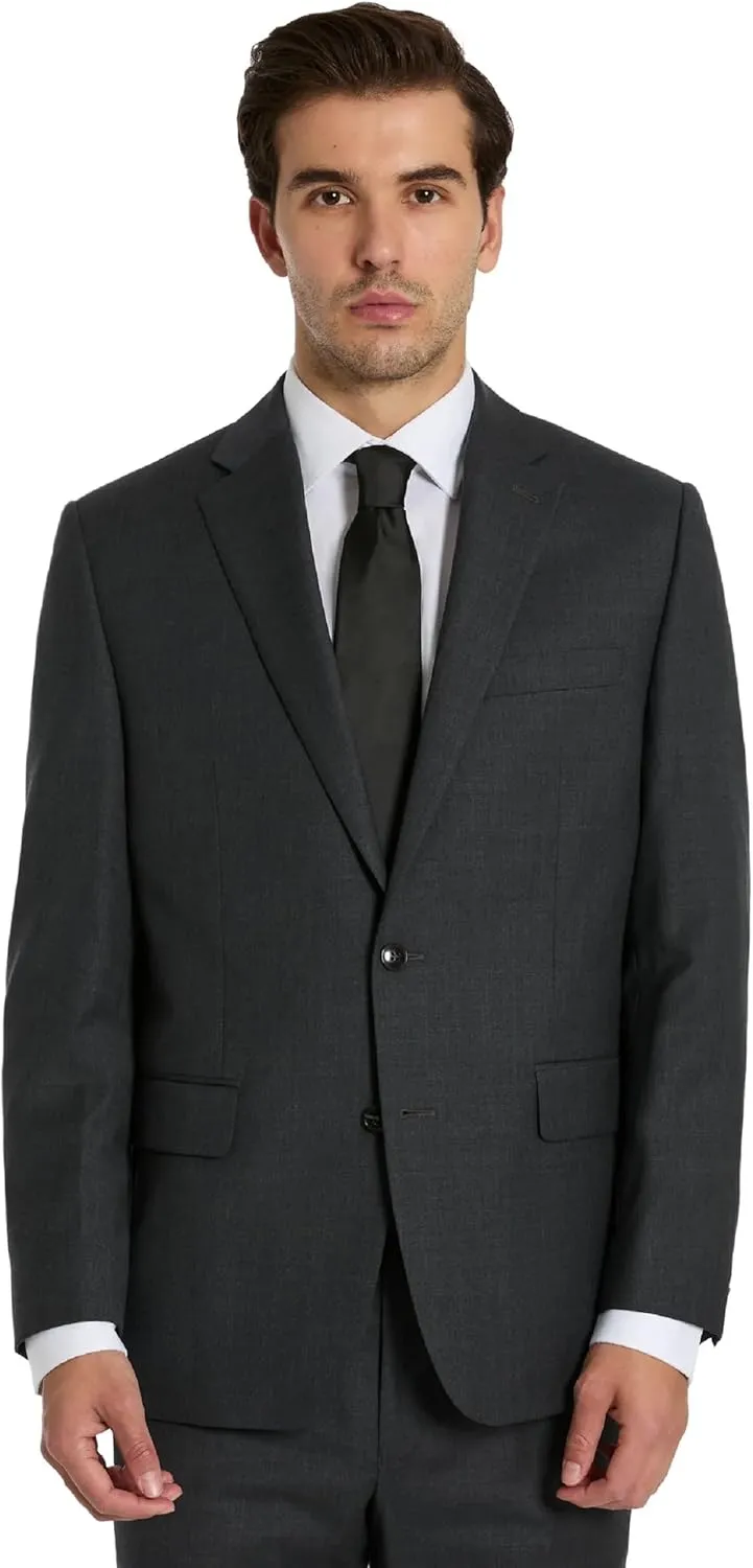 Michael Kors Men’s 3-Piece Classic Fit Suit Separates | Blazer, Vest & Pants, Perfect for Weddings, Proms & Formal Events