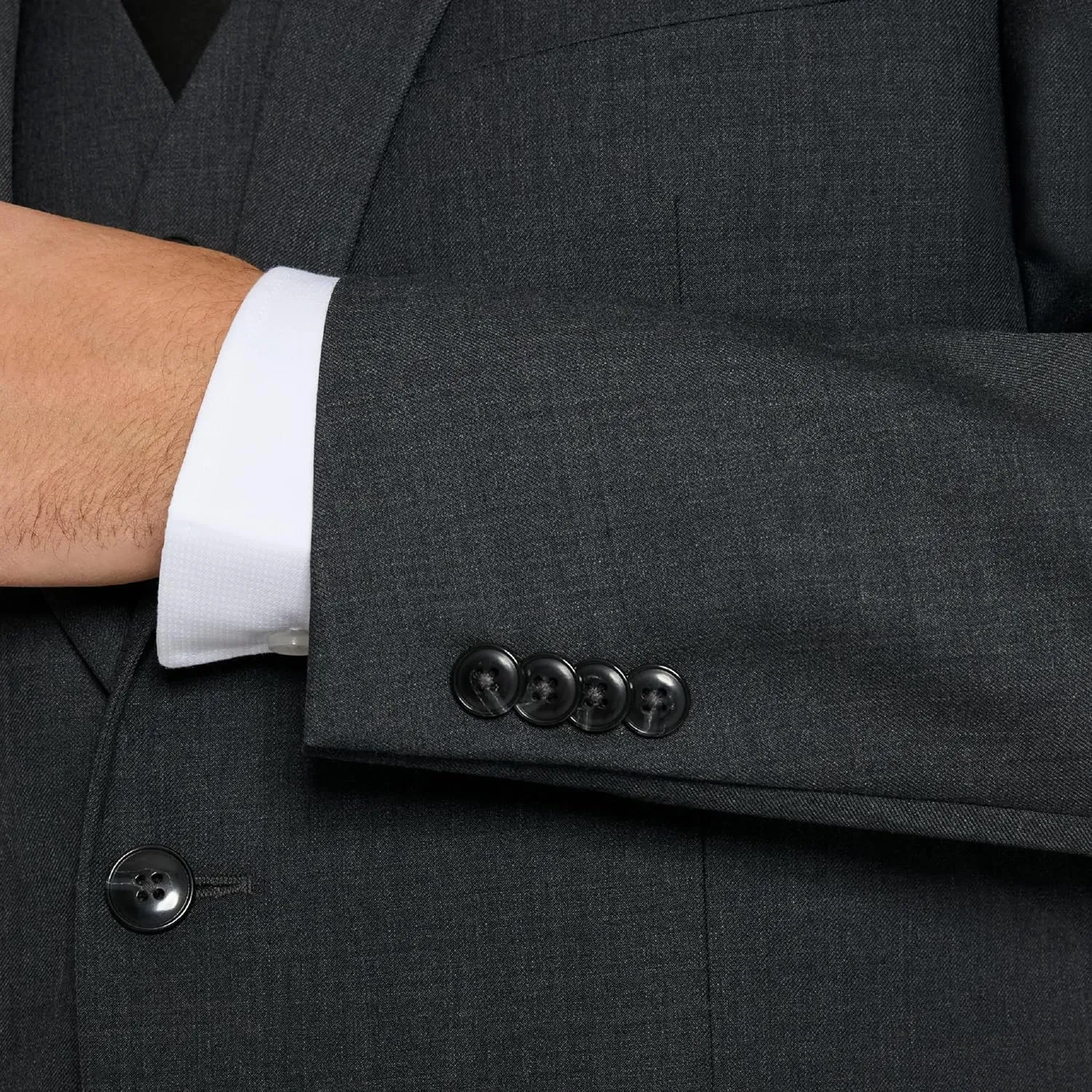 Michael Kors Men’s 3-Piece Classic Fit Suit Separates | Blazer, Vest & Pants, Perfect for Weddings, Proms & Formal Events