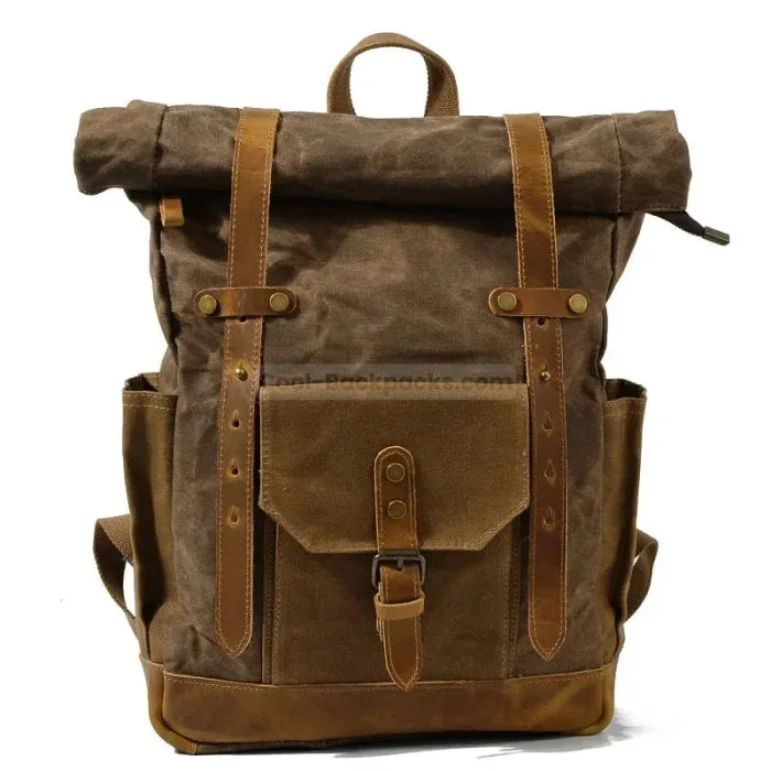 Military Roll Top Backpack