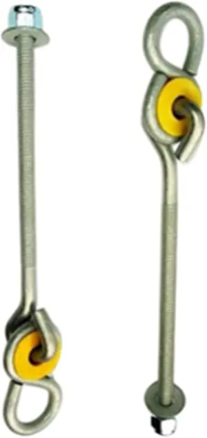 Ministry of Warehouse Swing Set 6" x 3/8 Nylon Bushing Swing Hanger Hardware Playset Playground SH140