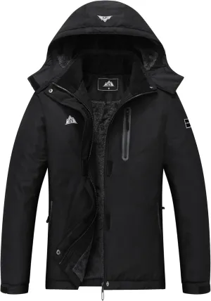 MOERDENG Women's Snow Ski Jacket Warm Winter Coat Waterproof Snowboarding Jacket with Zippered Pockets