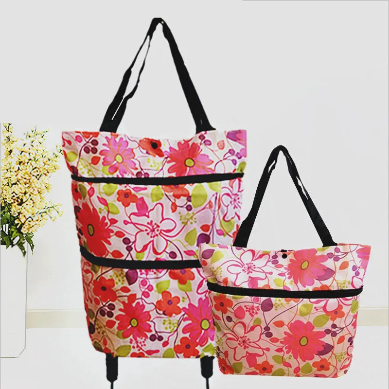 🎉Mother's Day Promotion-50% OFF🎉Foldable Shopping Trolley Tote Bag