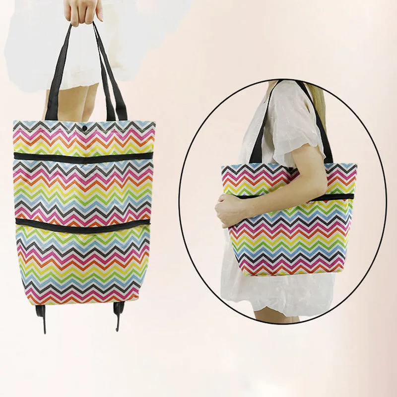 🎉Mother's Day Promotion-50% OFF🎉Foldable Shopping Trolley Tote Bag