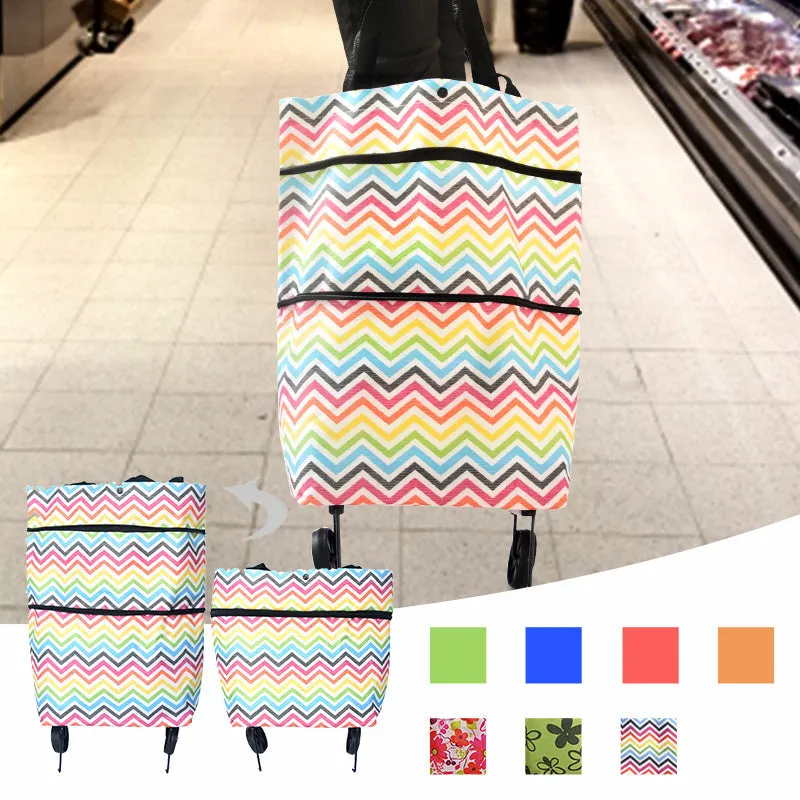 🎉Mother's Day Promotion-50% OFF🎉Foldable Shopping Trolley Tote Bag