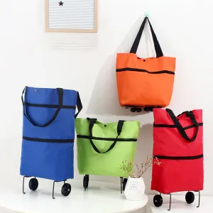 🎉Mother's Day Promotion-50% OFF🎉Foldable Shopping Trolley Tote Bag