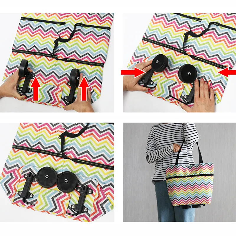 🎉Mother's Day Promotion-50% OFF🎉Foldable Shopping Trolley Tote Bag