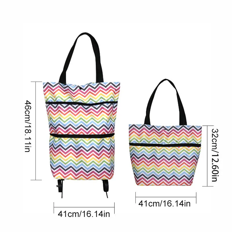 🎉Mother's Day Promotion-50% OFF🎉Foldable Shopping Trolley Tote Bag