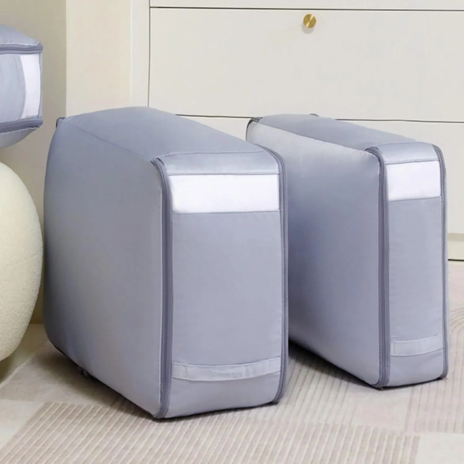 Multipurpose Bedding Storage Solution Easy To Use Bedding Compression Storage Container Portable Quilt Storage Holder