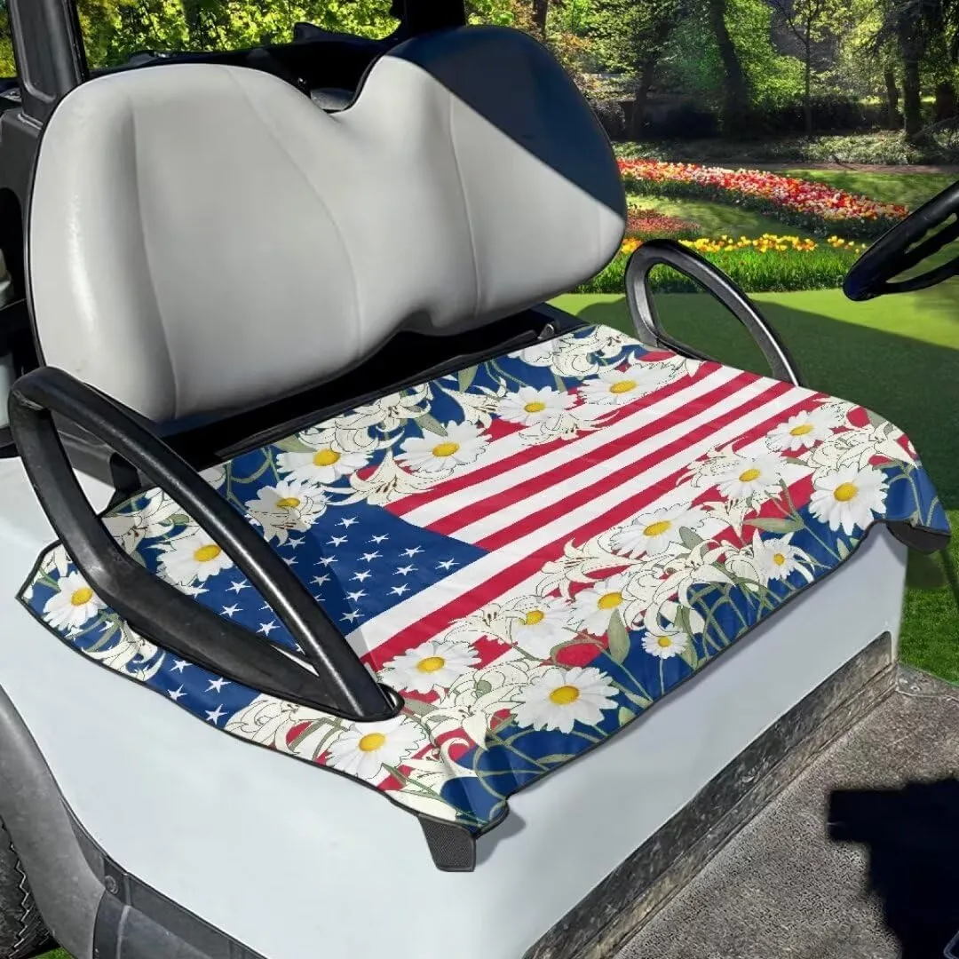 Mumeson Golf Cart Seat Covers Classic Golf Cart Essentials Lightweight Golf Blanket Breathable Golf Cart Cover