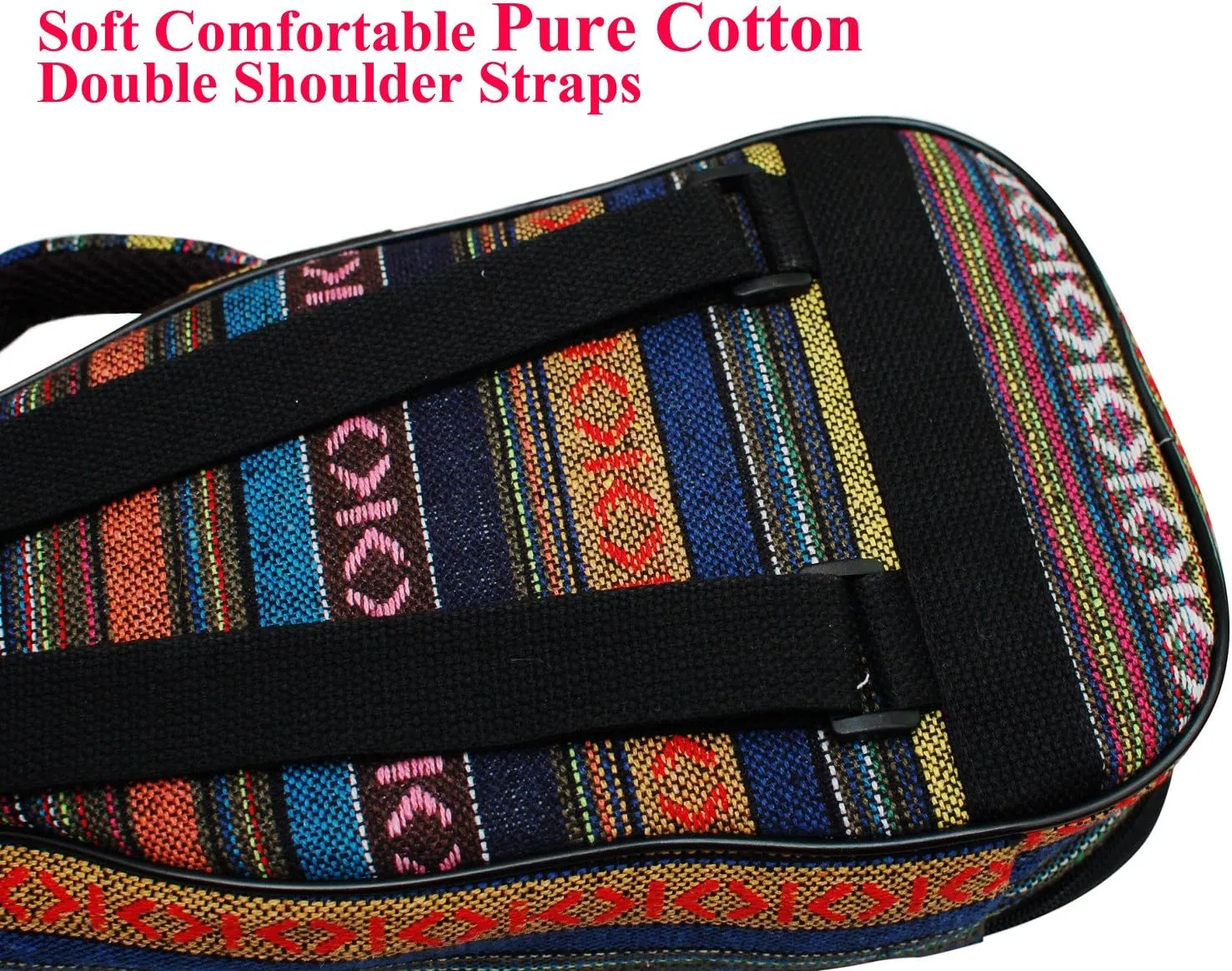 MUSIC FIRST 21" Soprano Country Style Ukulele Bag Gig Bag Case Cover Version 3.0
