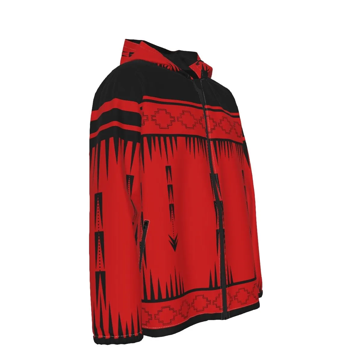 Native Print Windproof Jacket