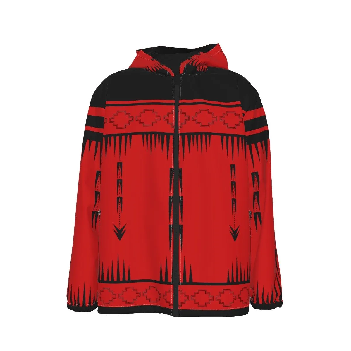 Native Print Windproof Jacket