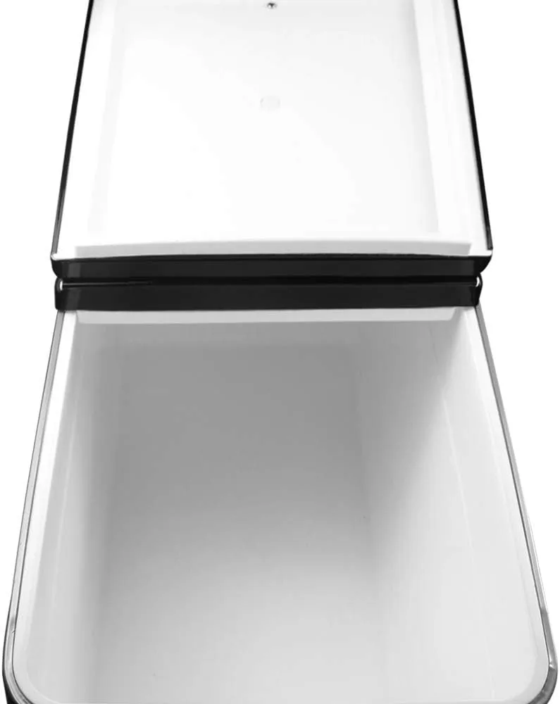 Nattork Portable Rolling Cooler Cart 80 Quart Cooler cart, Ice Chest Cart Trolley Rolling Cart Cooler with Wheels Outdoor Beverage Cooler for Patio Ice Chest with Shelf, Water Pipe and Bottle Opener