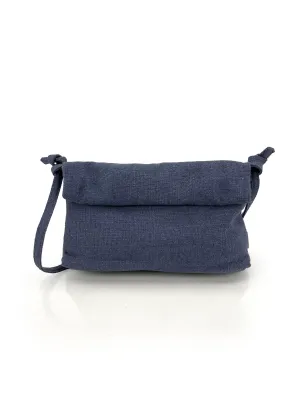 Natural Roll-top Bag - Navy