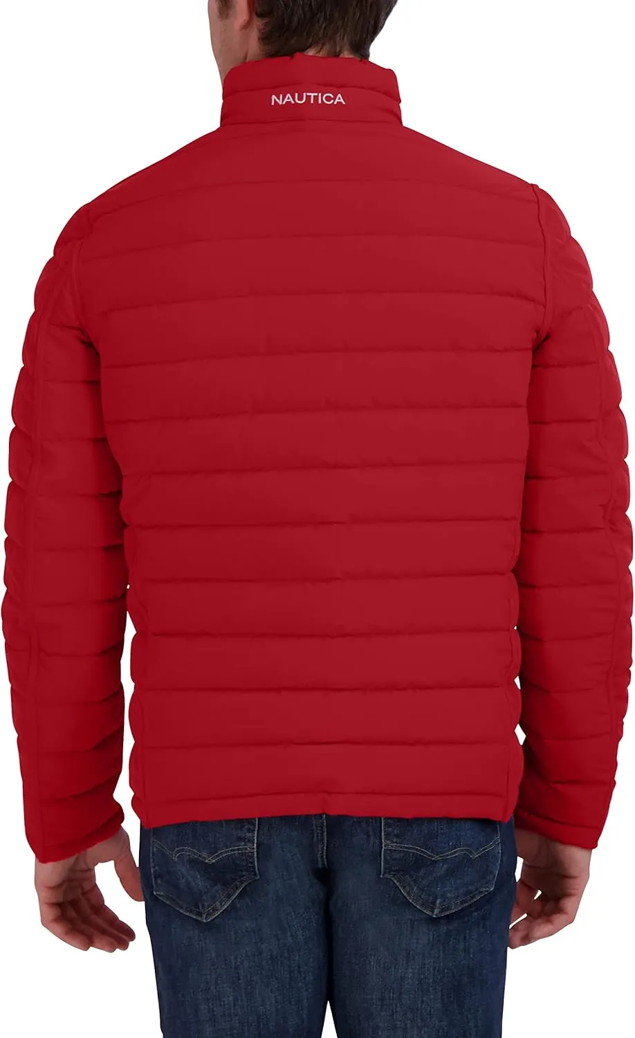 Nautica Men's Puffer Coat Reversible Midweight Insulated Winter Jacket